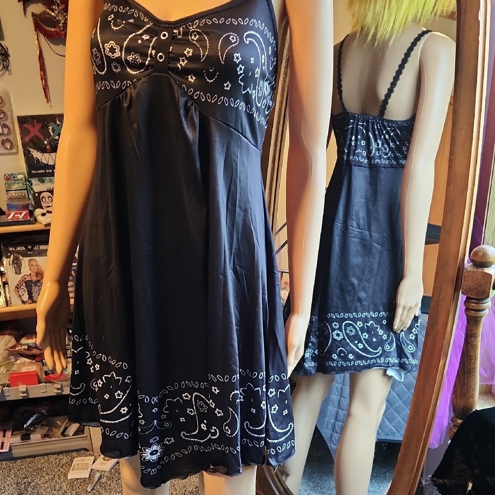 Black and White Women's Dress
